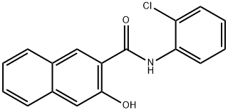 2-HYDROXY-3-NAPHTHOIC ACID 2-CHLOROANILIDE Structure