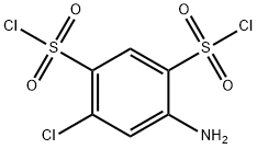 4-AMINO-6-CHLORO-BENZENE-1,3-DISULFONYL DICHLORIDE Structure