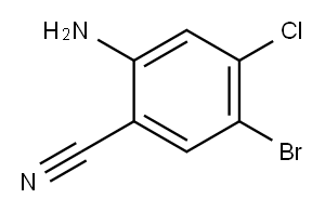2-AMINO-5-BROMO-4-CHLOROBENZONITRILE Structure