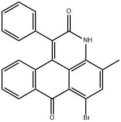 6-BROMO-4-METHYL-1-PHENYLANTHRAPYRIDONE Structure