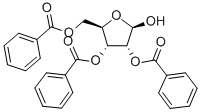beta-D-Ribofuranose 2,3,5-tribenzoate Structure