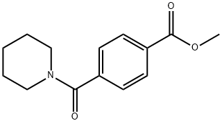 P-(PIPERIDINOCARBONYL)-,BENZOIC ACID METHYL ESTER Structure