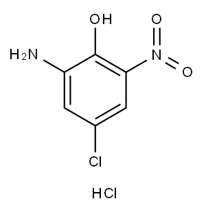 2-Amino-4-chloro-6-nitrophenol hydrochloride Structure