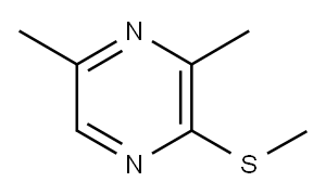 2-METHYLTHIO-3,5-METHYLPYRAZINE Structure