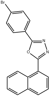 2-(4-BROMOPHENYL)-5-(1-NAPHTHYL)-1,3,4-OXADIAZOLE Structure