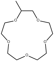 2-methyl-1,4,7,10,13-pentaoxacyclopentadecane Structure