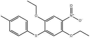 2,5-Diethoxy-4-((4-methylphenyl)thio)nitrobenzene Structure