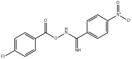 N'-(4-Chlorobenzoyloxy)-4-nitrobenzimidamide Structure