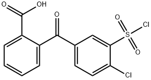 5-(2-Carboxybenzoyl)-2-chlorobenzenesulfonyl chloride Structure