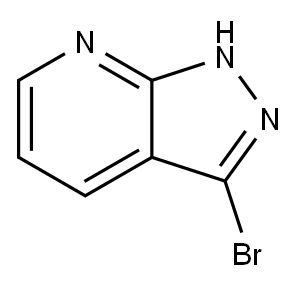 1H-PYRAZOLO[3,4-B]PYRIDINE, 3-BROMO- Structure