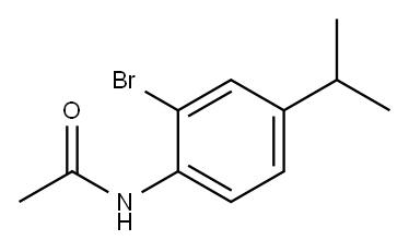 N-(2-BROMO-4-ISOPROPYL-PHENYL)-ACETAMIDE Structure