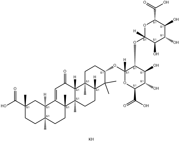 Dipotassium glycyrrhizinate Structure