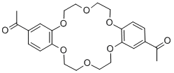4',4''(5'')-DIACETYLDIBENZO-18-CROWN-6 Structure