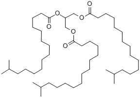 1,2,3-propanetriyl triisohexadecanoate Structure