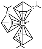 TRIS(I-PROPYLCYCLOPENTADIENYL)LANTHANUM Structure