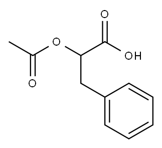 2-ACETOXY-3-PHENYL-PROPIONIC ACID Structure