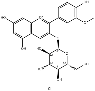PEONIDIN-3-GLUCOSIDE CHLORIDE Structure