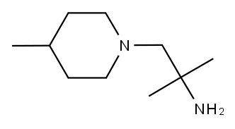 1,1-DIMETHYL-2-(4-METHYL-PIPERIDIN-1-YL)-ETHYLAMINE Structure