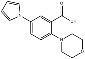 2-MORPHOLINO-5-(1H-PYRROL-1-YL)BENZOIC ACID Structure