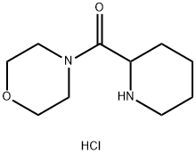 MORPHOLINO(2-PIPERIDINYL)METHANONE HYDROCHLORIDE Structure