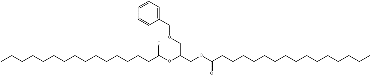 1,2-DIPALMITOYL-3-O-BENZYL-RAC-GLYCEROL Structure
