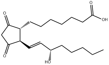 9,11-DIOXO-15S-HYDROXY-PROST-13E-EN-1-OIC ACID Structure