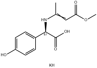 D-(-)-A-4-HYDROXYPHENYLGLYCINE DANE SALT METHYL POTASSIUM Structure