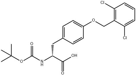 BOC-D-TYR(2,6-DI-CL-BZL)-OH Structure