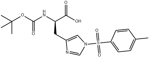 N-Boc-N'-tosyl-D-histidine Structure