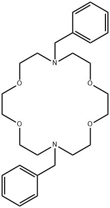 N,N'-DIBENZYL-1,4,10,13-TETRAOXA-7,16-DIAZACYCLOOCTADECANE Structure