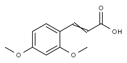 2,4-DIMETHOXYCINNAMIC ACID Structure
