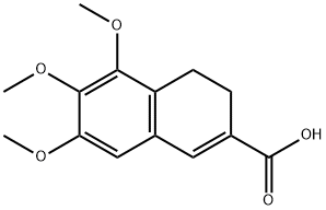 3,4-dihydro-5,6,7-trimethoxy-2-naphthoic acid Structure