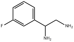 1,2-Ethanediamine,  1-(3-fluorophenyl)- Structure