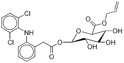 Diclofenac Acyl--D-glucuronide Allyl Ester Structure