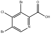 3,5-Dibromo-4-chloropyridine-2-carboxylic acid Structure