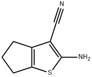 2-AMINO-5,6-DIHYDRO-4H-CYCLOPENTA[B]THIOPHENE-3-CARBONITRILE Structure