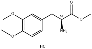(S)-3,4-DIMETHOXYPHENYLALANINE METHYL ESTER HYDROCHLORIDE Structure