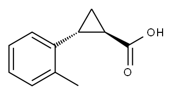 (1R,2R)-2-o-tolylcyclopropanecarboxylic acid Structure
