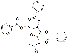 (5-acetyloxy-3,4-dibenzoyloxy-oxolan-2-yl)methyl benzoate Structure