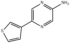 5-(3-THIENYL)-2-PYRAZINAMINE Structure