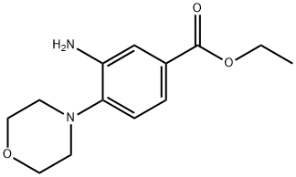 3-AMINO-4-MORPHOLIN-4-YL-BENZOIC ACID ETHYL ESTER Structure