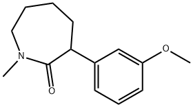 hexahydro-3-(3-methoxyphenyl)-1-methyl-2H-azepin-2-one Structure