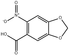 6-NITRO-1,3-BENZODIOXOLE-5-CARBOXYLIC ACID Structure