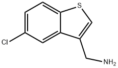 (5-CHLORO-1-BENZOTHIOPHEN-3-YL)METHYLAMINE Structure