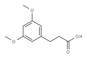 3,5-DIMETHOXYPHENYLPROPIONIC ACID Structure