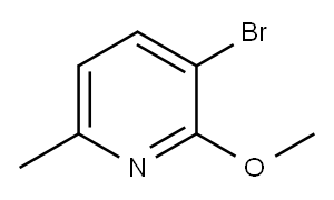 3-BROMO-2-METHOXY-6-PICOLINE Structure