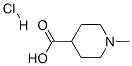 1-METHYLPIPERIDINE-4-CARBOXYLIC ACID HYDROCHLORIDE Structure