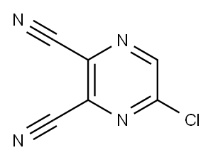 5-Chloro-2,3-pyrazinedicarbonitrile Structure