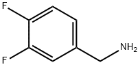 3,4-Difluorobenzylamine Structure