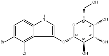 5-Bromo-4-chloro-3-indolyl-beta-D-galactoside Structure